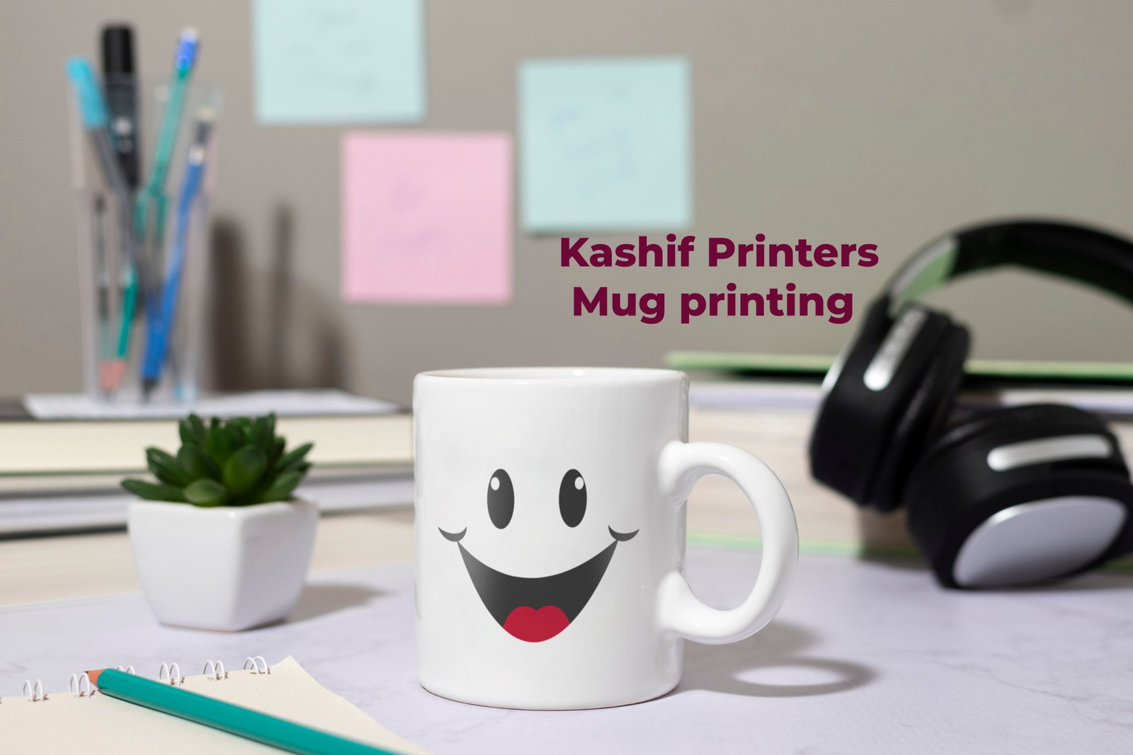 A rubber stamp being manufactured in the Kashif Printers workshop