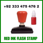 red ink flash stamp