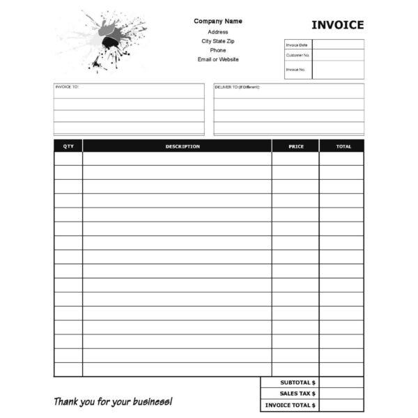 Custom Invoice Printing – Professional, High-Quality, and Fully Customizable